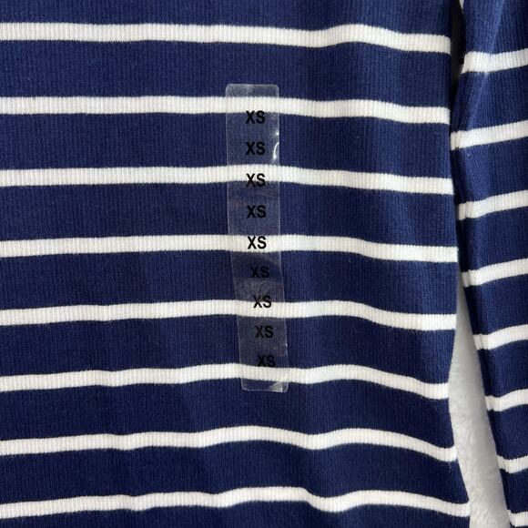 Polo Ralph Lauren XS Turtleneck Sweater Navy Striped Pullover Preppy Nautical - Picture 3 of 11